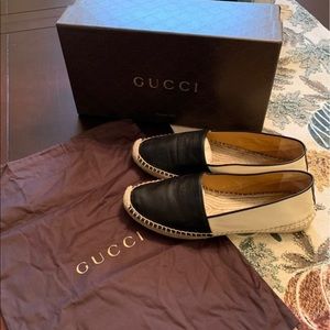Gucci espadrille leather shoes